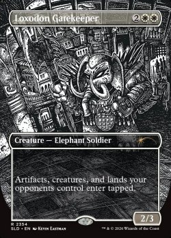 画像1: 【ENG/SLD】ロクソドンの門番/Loxodon Gatekeeper【スケッチ】