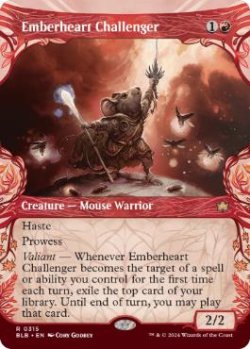 画像1: 【ENG/BLB-BF/FOIL★】熾火心の挑戦者/Emberheart Challenger  [赤] 『R』【ショーケース】
