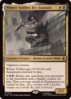 画像1: 【ENG/MSH/FOIL★】冷徹な暗殺者、ウィンター・ソルジャー/Winter Soldier, Icy Assassin［マルチ］『R』