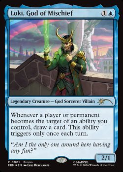 画像1: 【ENG/PRM/FOIL★】悪戯の神、ロキ/Loki, God of Mischief【その他イベントプロモ】