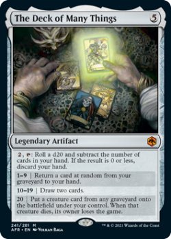 画像1: 【ENG/AFR/FOIL★】デック・オヴ・メニー・シングズ/The Deck of Many Things 『M』 [茶]  