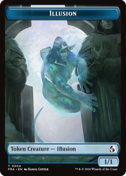 画像1: 【JPN/FRA/FOIL★】イリュージョン+ジェイストークン/Illusion+Jace Token