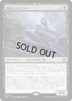 画像1: 【JPN/BLB】腐敗口のバイパー/Rottenmouth Viper  [黒]『M』