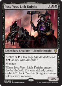 【ENG/DOM】リッチの騎士、ジョス・ヴェス/Josu Vess, Lich Knight 『R』 [黒]