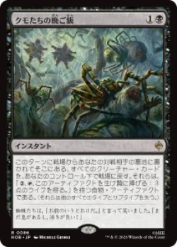 画像1: 【JPN/HOB/FOIL★】クモたちの晩ご飯/Supper for Spiders［黒］『R』