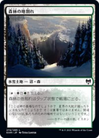 【JPN/KHM】森林の地割れ/Woodland Chasm 『C』 [土地]