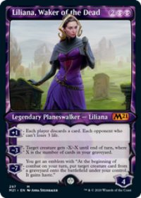 【ENG/M21-BF】死者を目覚めさせる者、リリアナ/Liliana, Waker of the Dead 『黒』【ショーケース】