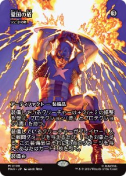 画像1: 【JPN/MAR】火と氷の剣/Sword of Fire and Ice『愛国の盾』［茶］『M』  