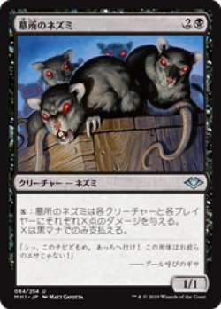 画像1: 【JPN/MH1】墓所のネズミ/Crypt Rats 『U』 [黒]