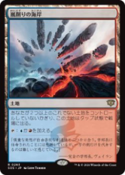画像1: 【JPN/SOS/FOIL★】嵐削りの海岸/Stormcarved Coast『土地』『R』