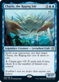 【ENG/ZNR】怒り狂う島嶼、キャリクス/Charix, the Raging Isle 『R』 [青]