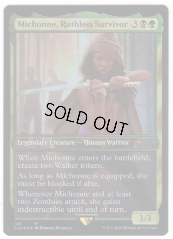 画像1: 【ENG/SLD/FOIL★】Michonne, Ruthless Survivor
