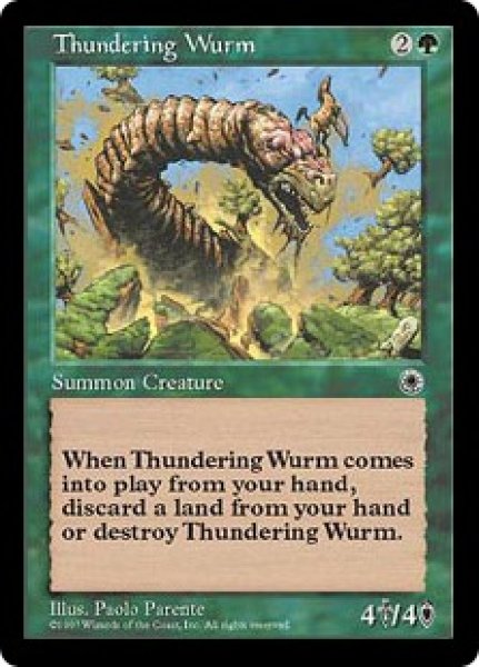 画像1: 【ENG/POR】轟きのワーム/Thundering Wurm (1)