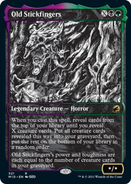 画像1: 【ENG/MID-BF/Foil★】年経た枝指/Old Stickfingers 『R』 [マルチ] (1)