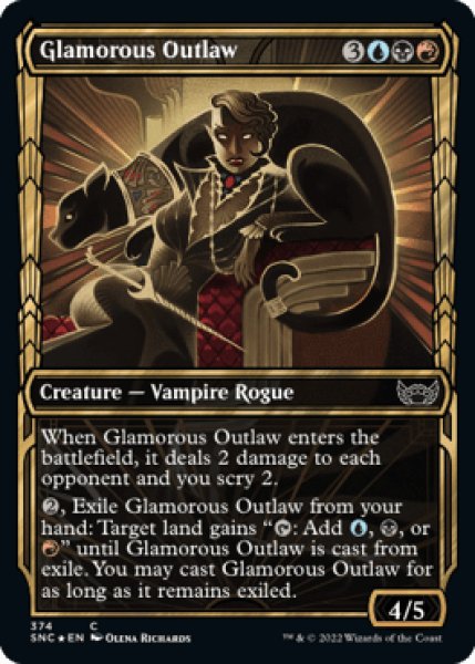 画像1: 【ENG/SNC-BF/箔押し・Foil★】妖艶な無法者/Glamorous Outlaw [マルチ] 『C』【ショーケース】 (1)