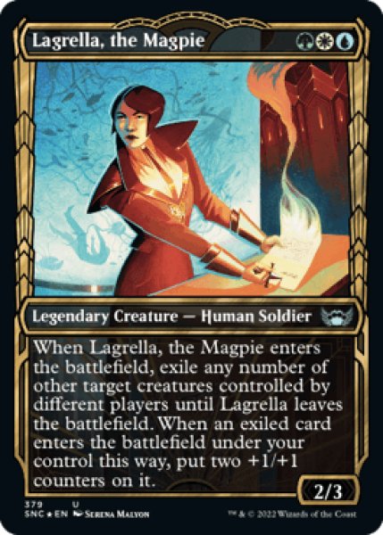 画像1: 【ENG/SNC-BF/箔押し・Foil★】雑集家、ラグレーラ/Lagrella, the Magpie [マルチ] 『U』【ショーケース】 (1)