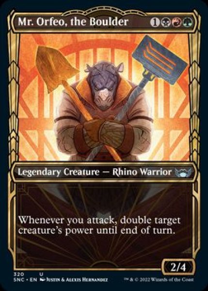 画像1: 【ENG/SNC-BF/箔押し・Foil★】磐石、ミスター・オルフィオ/Mr. Orfeo, the Boulder [マルチ] 『U』【ショーケース】 (1)