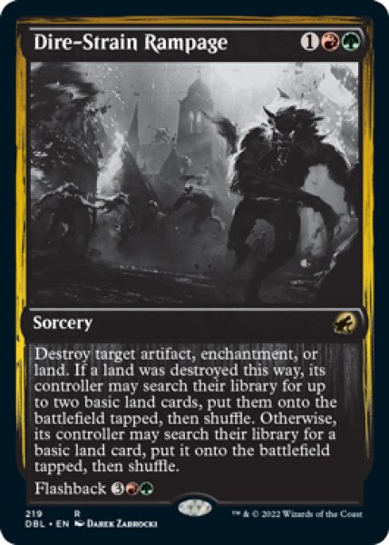 画像1: 【ENG/DBL】凶兆の血の暴行/Dire-Strain Rampage [マルチ] 『R』 (1)