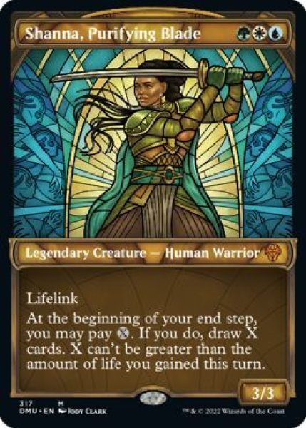 画像1: 【ENG/DMU-BF】浄化の刃、シャナ/Shanna, Purifying Blade [マルチ] 『M』【ショーケース】 (1)