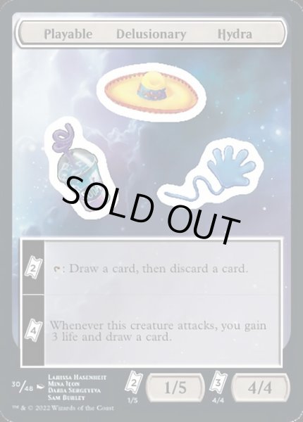 画像1: 【ENG/UNF】Playable Delusionary Hydra【30】【ステッカー】 (1)