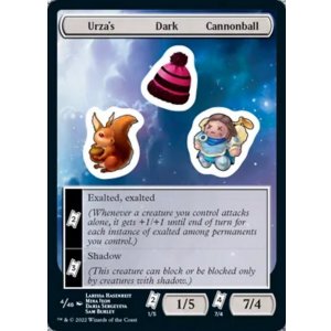 画像: 【ENG/UNF】Urza's Dark Cannonball【4】【ステッカー】