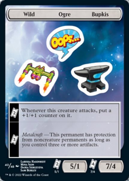 画像1: 【ENG/UNF】Wild Ogre Bupkis【40】【ステッカー】 (1)