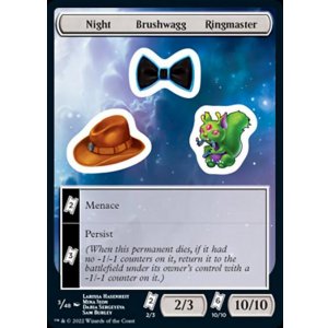 画像: 【ENG/UNF】Night Brushwagg Ringmaster【3】【ステッカー】
