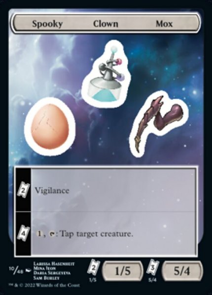 画像1: 【ENG/UNF】Spooky Clown Mox【10】【ステッカー】 (1)