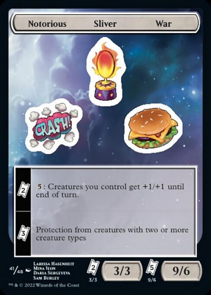 画像1: 【ENG/UNF】Notorious Sliver War【41】【ステッカー】 (1)