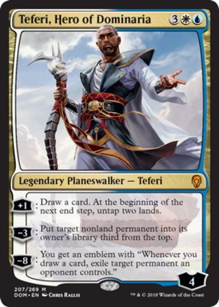 画像1: 【ENG/DOM】ドミナリアの英雄、テフェリー/Teferi, Hero of Dominaria 『M』 [マルチ] (1)