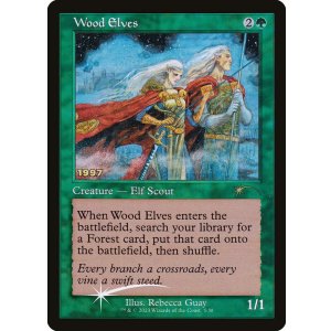 画像: 【ENG/PRM/FOIL★】ウッド・エルフ/Wood Elves【30周年プロモ】