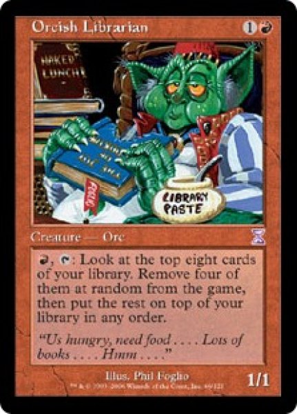 画像1: 【ENG/TSB/FOIL★】オークの司書/Orcish Librarian (1)