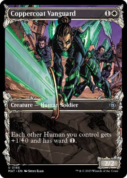 画像1: 【ENG/MAT-BF/ハロー・FOIL★】銅纏いの先兵/Coppercoat Vanguard [白] 『U』 (1)