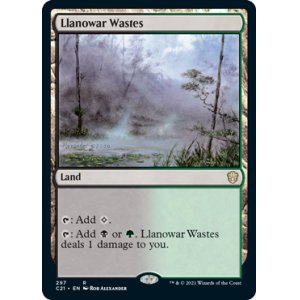 画像: 【ENG/C21】ラノワールの荒原/Llanowar Wastes