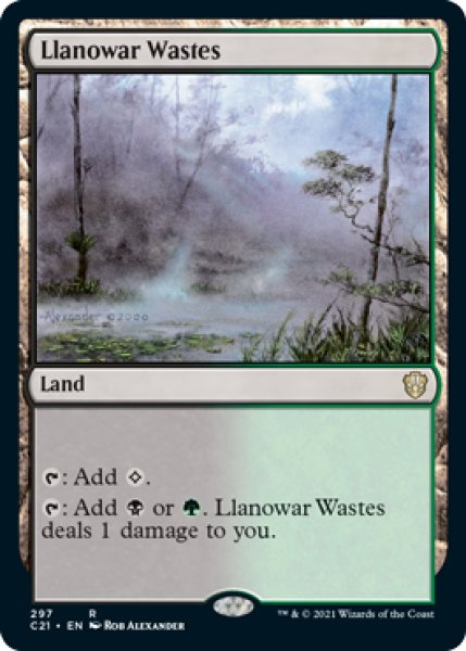 画像1: 【ENG/C21】ラノワールの荒原/Llanowar Wastes (1)