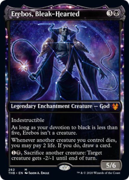 画像1: 【ENG/THB-BF/Foil★】荒涼とした心のエレボス/Erebos, Bleak-Hearted 『M』 [黒]【ショーケース】 (1)
