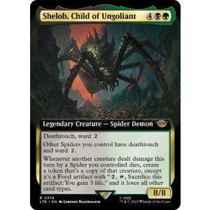 画像: 【ENG/LTR-BF】ウンゴリアントの末裔、シェロブ/Shelob, Child of Ungoliant【拡張アート】 