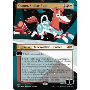 画像: 【ENG/UNF-BF/Foil★】Comet, Stellar Pup【ボーダーレス】【ギャラクシー・Foil】