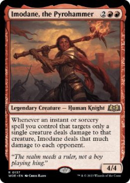 画像1: 【ENG/WOE/FOIL★】紅蓮鎚、イモデーン/Imodane, the Pyrohammer [赤] 『R』 (1)