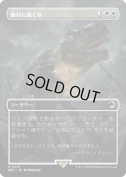 画像1: 【JPN/REX】絶対に動くな/Don't Move [白] 『R』 (1)