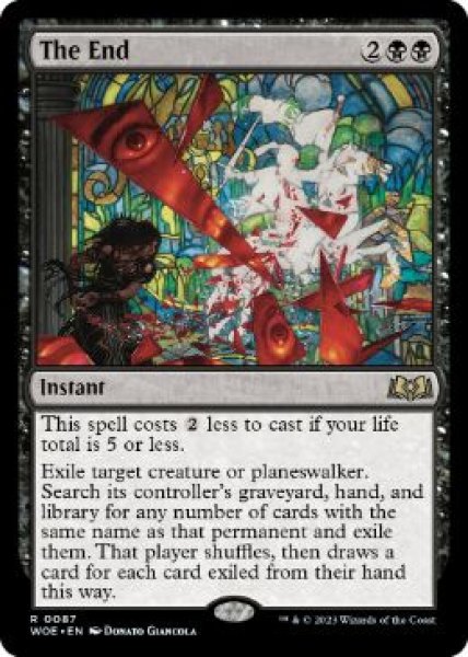 画像1: 【ENG/WOE】一巻の終わり/The End [黒] 『R』 (1)