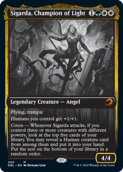 画像1: 【ENG/DBL】光の勇者、シガルダ/Sigarda, Champion of Light 『M』 [マルチ] (1)