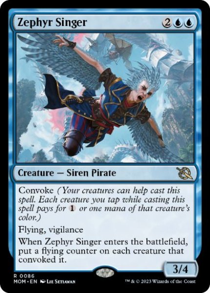 画像1: 【ENG/MOM】微風の歌い手/Zephyr Singer [青] 『R』 (1)