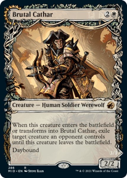 画像1: 【ENG/MID-BF】粗暴な聖戦士/Brutal Cathar [白] 『R』【ショーケース】 (1)