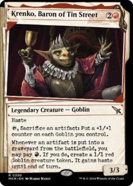 画像1: 【ENG/MKM-BF】ブリキ通りの男爵、クレンコ/Krenko, Baron of Tin Street [赤] 『R』【ショーケース・捜査ファイル】 (1)