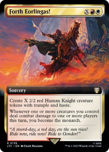 画像1: 【ENG/LTC】進め、エオルの家の子よ！/Forth Eorlingas!【拡張アート】 (1)