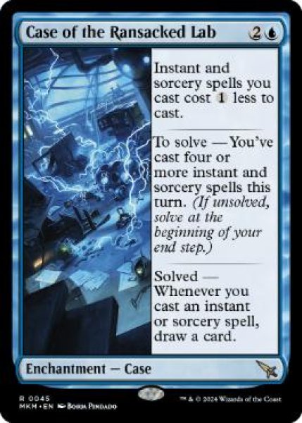 画像1: 【ENG/MKM/FOIL★】研究所荒らしの事件/Case of the Ransacked Lab [青] 『R』 (1)