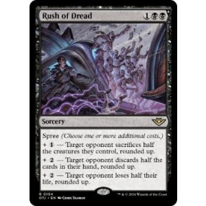 画像: 【ENG/OTJ/Foil★】戦慄の奔出/Rush of Dread [黒] 『R』