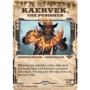 画像: 【ENG/OTJ-BF/Foil★】懲罰者、ケアヴェク/Kaervek, the Punisher [黒] 『R』 【ショーケース】