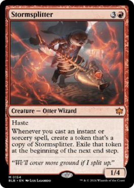 画像1: 【ENG/BLB/FOIL★】嵐を断つ者/Stormsplitter  [赤]『M』 (1)